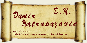 Damir Matropazović vizit kartica